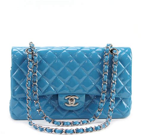 chanel bag light blue